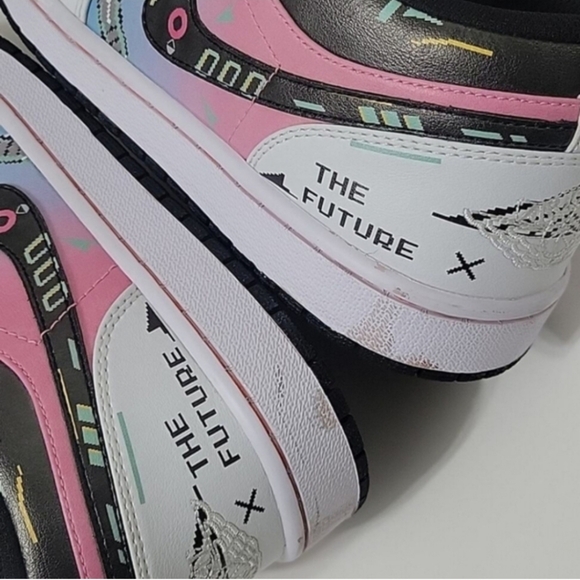 Jordan 1 CyperPunk Low Sneaker - Picture 8 of 11